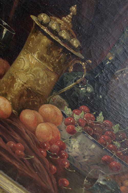 EARLY 19TH CENTURY OIL ON CANVAS BY M WINKER - ADDITIONAL PHOTO 4