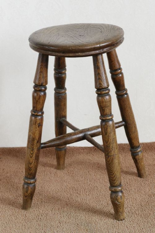 19TH CENTURY ASH STOOL - ADDITIONAL PHOTO 1