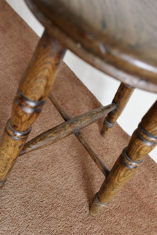 19TH CENTURY ASH STOOL - ADDITIONAL PHOTO 3