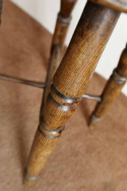 19TH CENTURY ASH STOOL - ADDITIONAL PHOTO 4