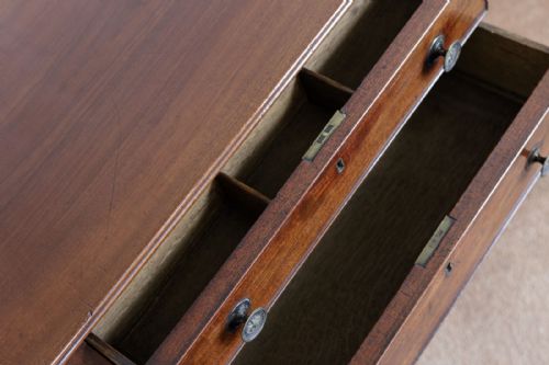 GEORGIAN MAHOGANY DOUBLE SIDED WORK TABLE - ADDITIONAL PHOTO 2