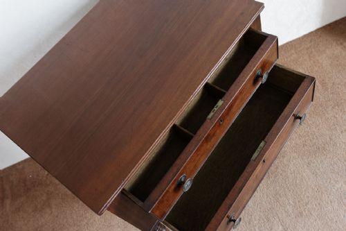GEORGIAN MAHOGANY DOUBLE SIDED WORK TABLE - ADDITIONAL PHOTO 3