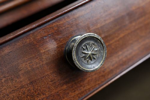 GEORGIAN MAHOGANY DOUBLE SIDED WORK TABLE - ADDITIONAL PHOTO 4