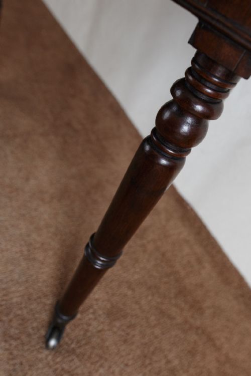 GEORGIAN MAHOGANY DOUBLE SIDED WORK TABLE - ADDITIONAL PHOTO 6
