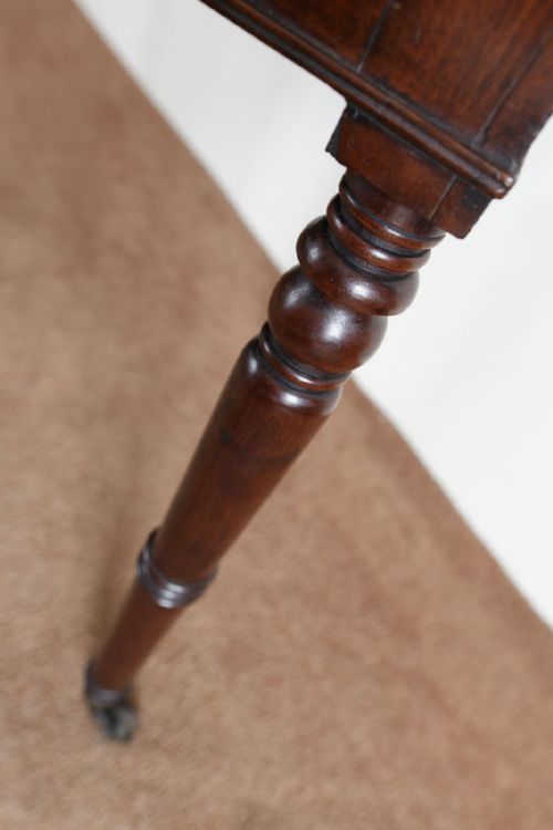 GEORGIAN MAHOGANY DOUBLE SIDED WORK TABLE - ADDITIONAL PHOTO 9