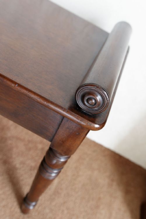 GOOD GEORGE IV MAHOGANY WINDOW SEAT - ADDITIONAL PHOTO 4