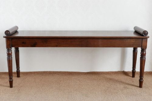 GOOD GEORGE IV MAHOGANY WINDOW SEAT - ADDITIONAL PHOTO 5