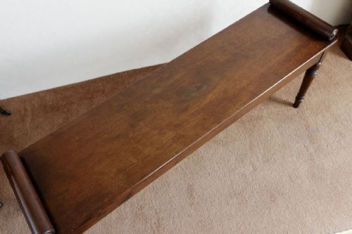 GOOD GEORGE IV MAHOGANY WINDOW SEAT - ADDITIONAL PHOTO 7