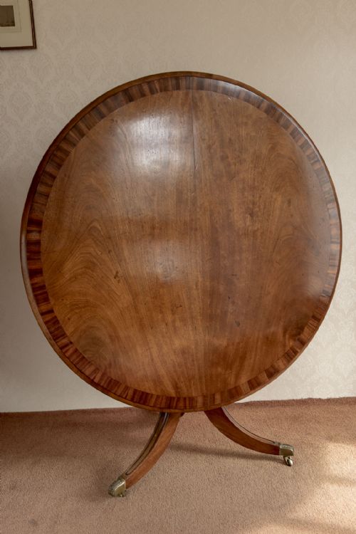 fine quality regency period mahogany tilt action dining table - CATEGORY: ANTIQUE TABLES - DATED 19TH CENTURY