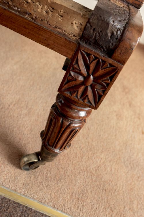 EARLY 19TH CENTURY RECLINING ARMCHAIR IN ROSEWOOD - ADDITIONAL PHOTO 1