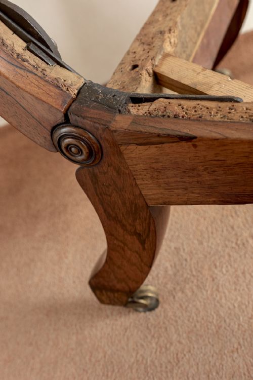 EARLY 19TH CENTURY RECLINING ARMCHAIR IN ROSEWOOD - ADDITIONAL PHOTO 7