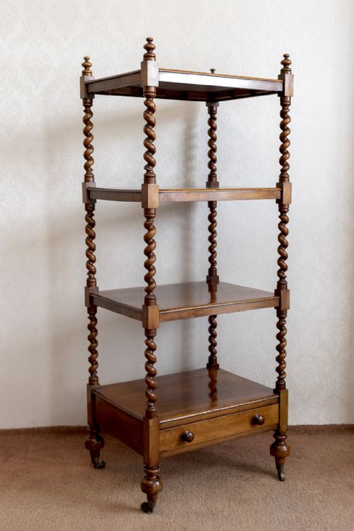 fine quality 19th century four tier whatnot - CATEGORY: ANTIQUE FURNITURE - DATED 19TH CENTURY