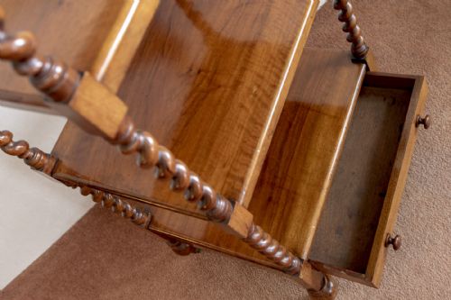 FINE QUALITY 19TH CENTURY FOUR TIER WHATNOT - ADDITIONAL PHOTO 5