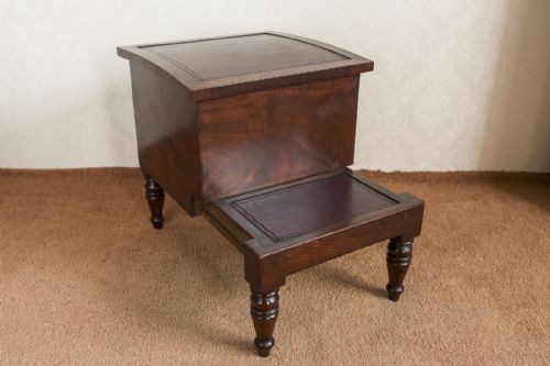 MAHOGANY BED STEPS IDEAL FOR A HIGH BED - ADDITIONAL PHOTO 1