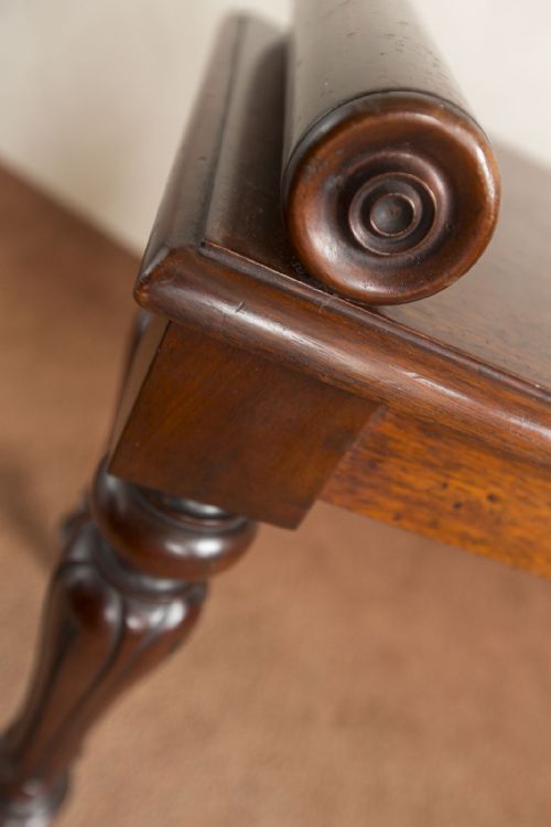 WILLIAM IV MAHOGANY WINDOW SEAT - ADDITIONAL PHOTO 3
