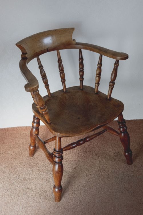 SMOKERS BOW CHAIR IN ASH AND FRUITWOOD - ADDITIONAL PHOTO 1
