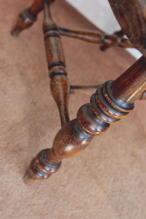 SET OF FOR ANTIQUE SMOKERS BOW CHAIRS IN ASH - ADDITIONAL PHOTO 7