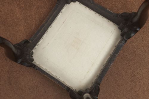 EXTREMELY FINE WALNUT FOOT STOOL OF QUEEN ANNE PERIOD - ADDITIONAL PHOTO 4
