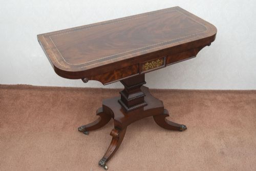 REGENCY PERIOD FOLDOVER CARD TABLE - ADDITIONAL PHOTO 1