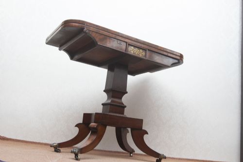 REGENCY PERIOD FOLDOVER CARD TABLE - ADDITIONAL PHOTO 5