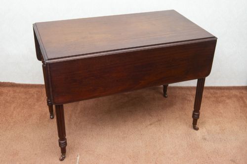 GEORGIAN MAHOGANY DROP LEAF TABLE - ADDITIONAL PHOTO 1