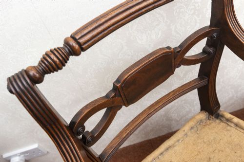 ELEGANT LATE 18TH CENTURY CARVER CHAIRS IN MAHOGANY - ADDITIONAL PHOTO 4