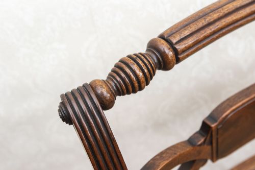 ELEGANT LATE 18TH CENTURY CARVER CHAIRS IN MAHOGANY - ADDITIONAL PHOTO 5