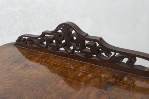 BEAUTIFUL VICTORIAN BURR WALNUT MUSIC CABINET - ADDITIONAL PHOTO 7