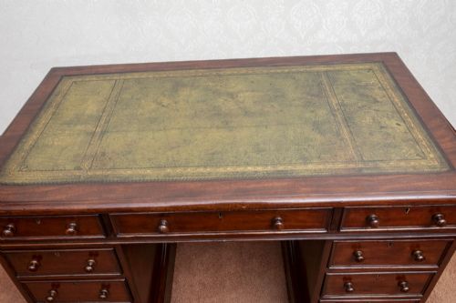 19TH CENTURY MAHOGANY DESK - ADDITIONAL PHOTO 2