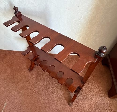 MAHOGANY BOOT AND WHIP STAND - ADDITIONAL PHOTO 4