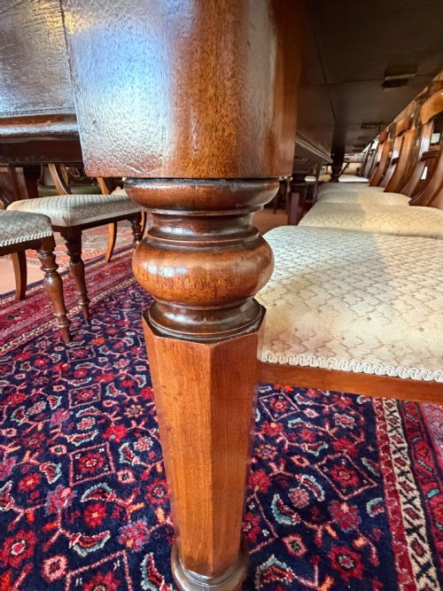 MAHOGANY EXTENDING DINING TABLE - ADDITIONAL PHOTO 7