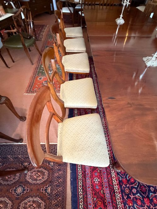 SET OF TEN MAHOGANY DINING CHAIRS - ADDITIONAL PHOTO 9