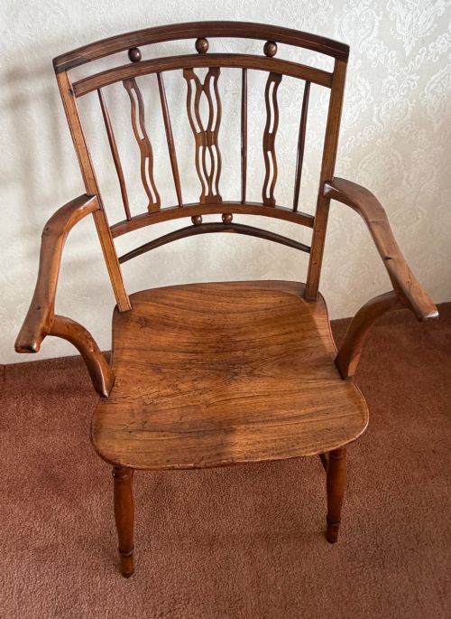 VERY GOOD MENDLESHAM CHAIR MADE OF FRUITWOOD ASH AND YEW - ADDITIONAL PHOTO 1