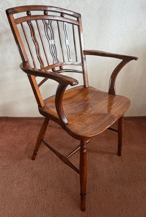 VERY GOOD MENDLESHAM CHAIR MADE OF FRUITWOOD ASH AND YEW - ADDITIONAL PHOTO 2