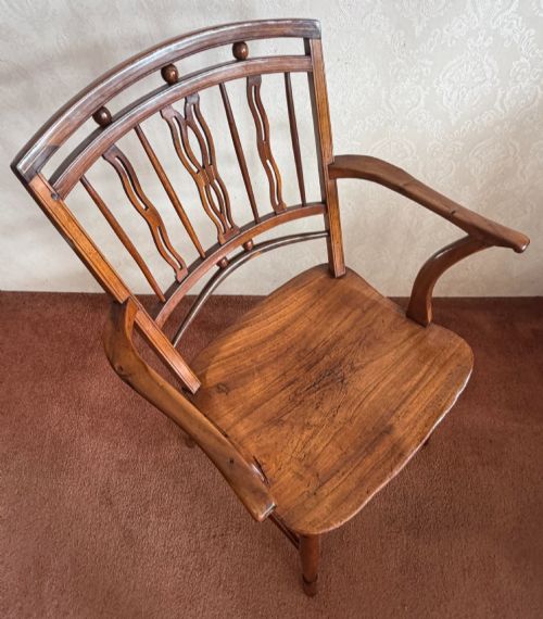 VERY GOOD MENDLESHAM CHAIR MADE OF FRUITWOOD ASH AND YEW - ADDITIONAL PHOTO 3