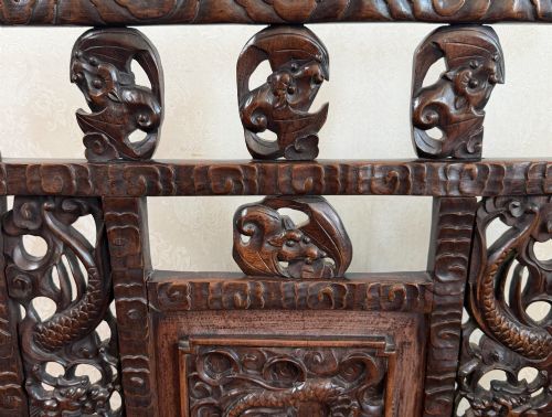 19TH CENTURY CHINESE HARDWOOD SCREEN - ADDITIONAL PHOTO 1