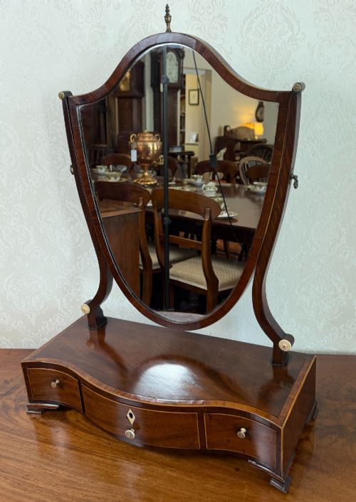 MAHOGANY BOX DRESSING MIRROR