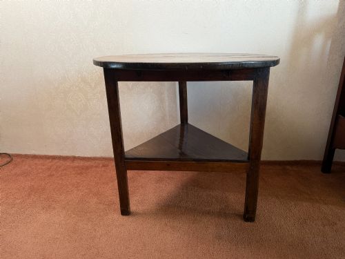 Late 18th Century Oak Cricket Table.
