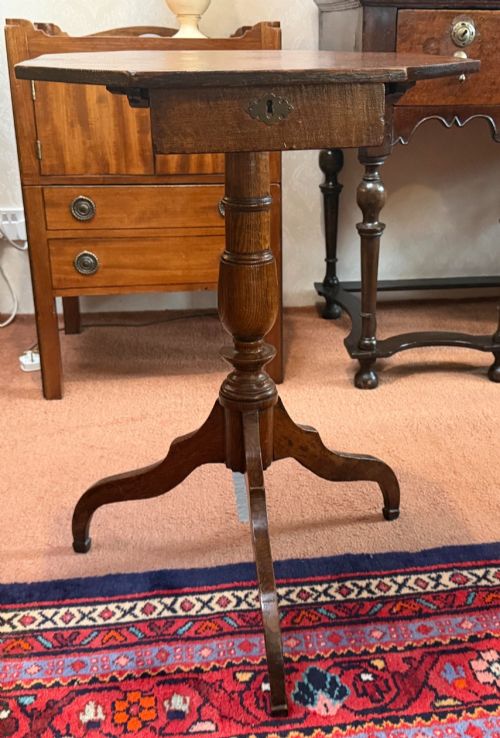 Oak Tripod Table