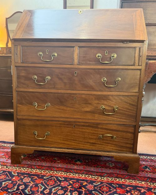 George III Mahogany Bureau