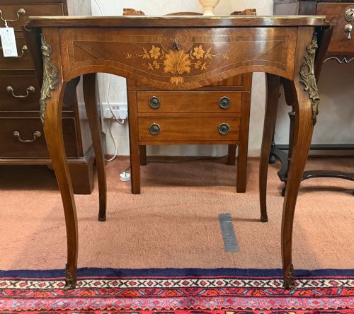 Walnut and Kingswood Side Table