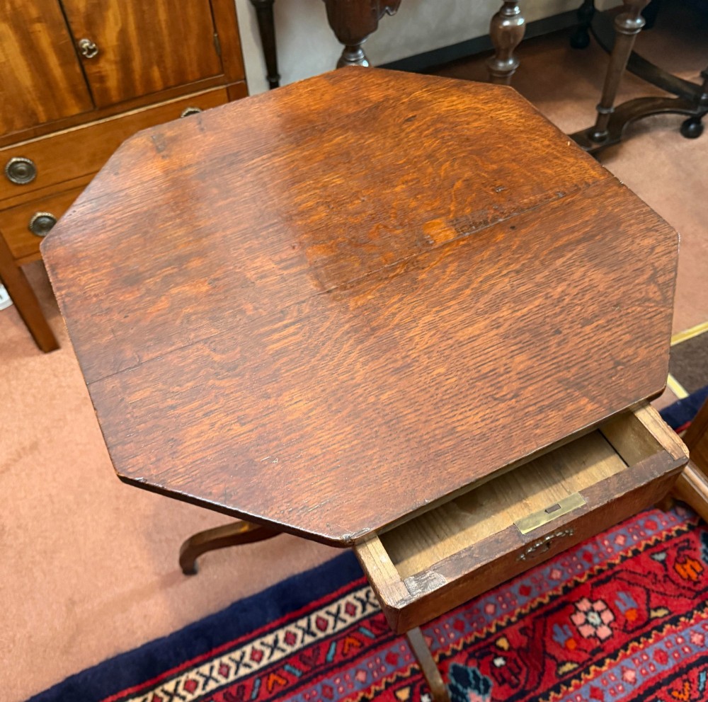 Oak tripod table View III