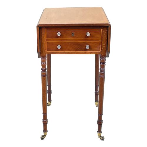 GEORGIAN MAHOGANY BABY PEMBROKE TABLE - ADDITIONAL PHOTO 5