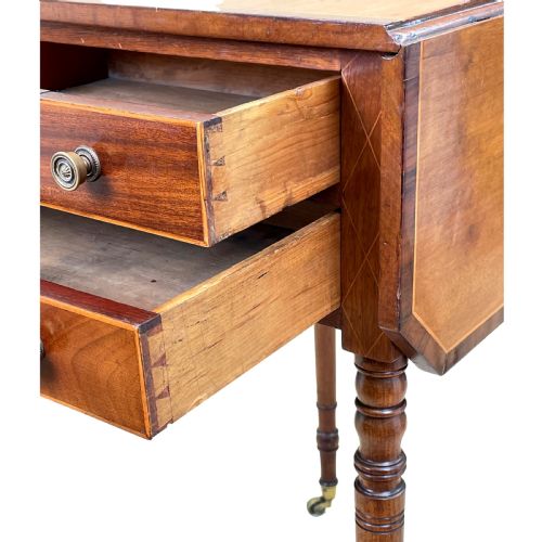 GEORGIAN MAHOGANY BABY PEMBROKE TABLE - ADDITIONAL PHOTO 9