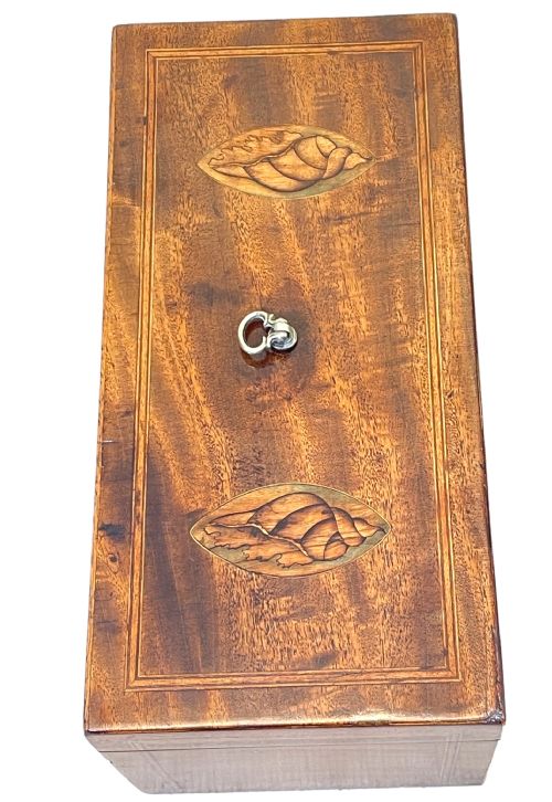 LARGE GEORGIAN MAHOGANY TEA CADDY - ADDITIONAL PHOTO 2