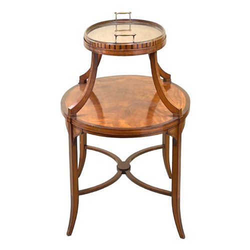 19TH CENTURY SATINWOOD OVAL TAGRE - ADDITIONAL PHOTO 6
