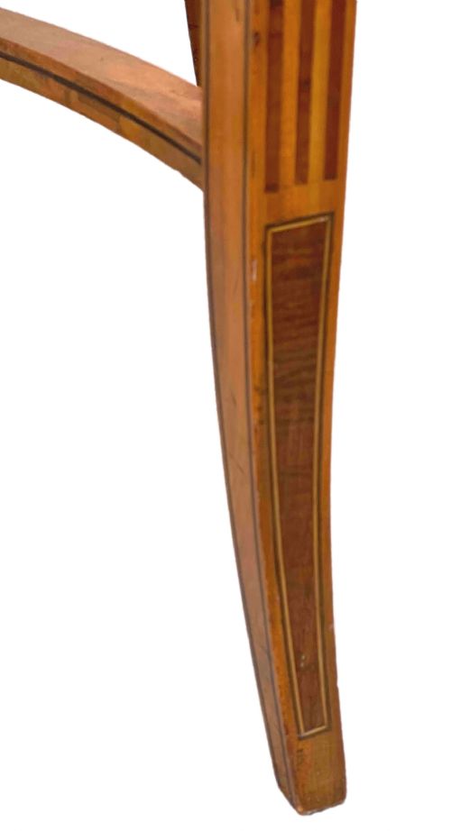 19TH CENTURY SATINWOOD OVAL TAGRE - ADDITIONAL PHOTO 8