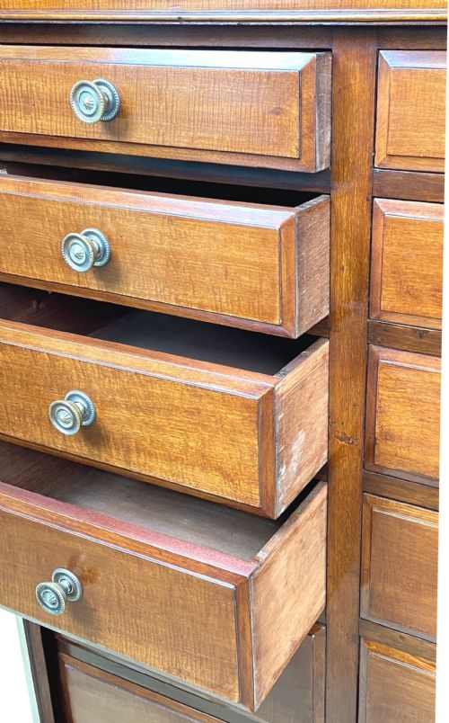 MAHOGANY DOUBLE WELLINGTON CHEST - ADDITIONAL PHOTO 7