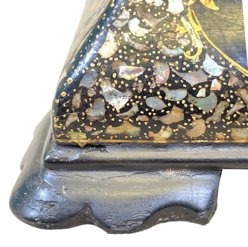 fig 3. 19th Century Papier Mache Tea Caddy