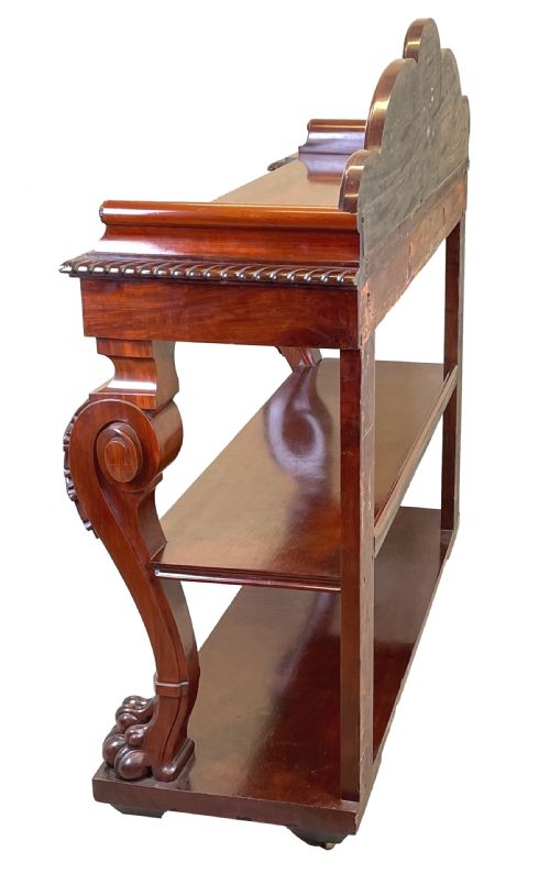 MAHOGANY 19TH CENTURY CARVED BUFFET - ADDITIONAL PHOTO 6